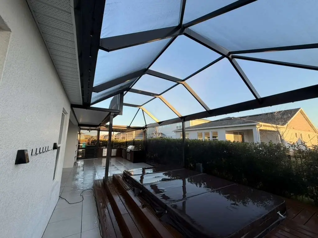 Cleaned pool cage and lanai in Sarasota